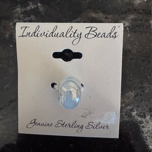 Sterling Silver Iridescent Bead